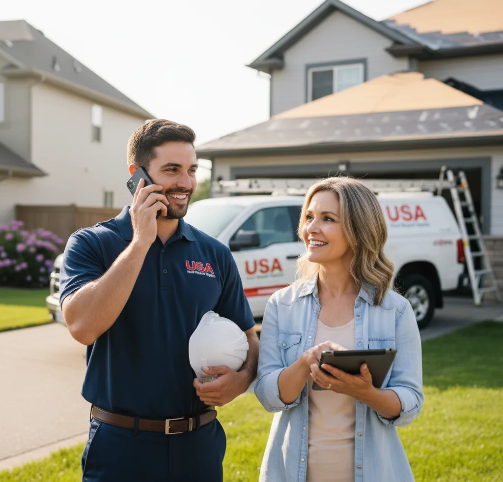 USA Roof Repair Experts customer support in Rescue